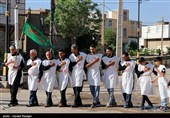 عزاداری هیات کفن پوشان مسلم ابن عقیل روستای سوکهریز شهرستان خرمدره