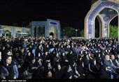 مراسم عزاداری شاه حسین گویان شب عاشورای حسینی در ارومیه