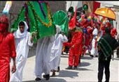 آیین باشکوه تعزیه‌خوانی ظهر عاشورا در بندر دیر برگزار شد