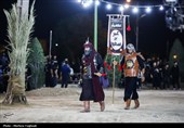 مراسم تعزیه شب دهم محرم حسینیه خدام الحسین شهرستان شیبان