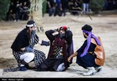مراسم تعزیه شب دهم محرم حسینیه خدام الحسین شهرستان شیبان