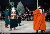 مراسم تعزیه شب دهم محرم حسینیه خدام الحسین شهرستان شیبان