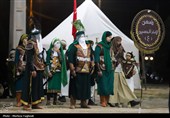 مراسم تعزیه شب دهم محرم حسینیه خدام الحسین شهرستان شیبان