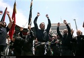 عاشورای حسینی در حرم مطهر رضوی