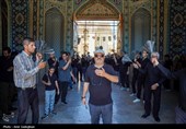 مراسم عزاداری عاشورای حسینی در حرم مطهر حضرت شاهچراغ (ع)