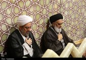 حضور بانوان عزادار در جوار حرم کریمه اهل‌بیت(س) روز عاشورا