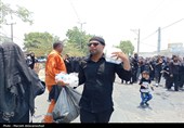 اقامه مراسم عزا و نماز ظهر عاشورا در بندرلنگه