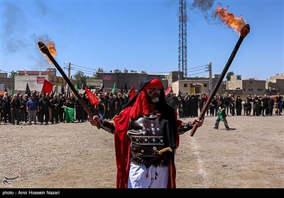 آیین سنتی خیمه سوزان در قزوین