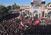 عالی‌قاپوی اردبیل غرق عزاداران عاشورا