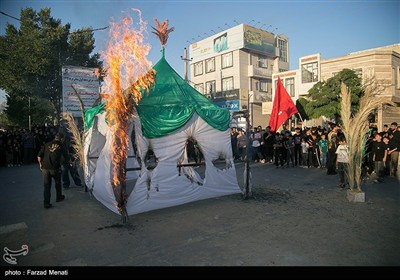 آیین سنتی خیمه‌سوزان در کرمانشاه
