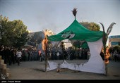 آیین سنتی خیمه‌سوزان در کرمانشاه