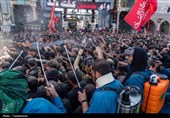 هروله عاشورایی هیئت چهل‌اختران قم