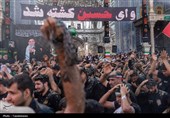 هروله عاشورایی هیئت چهل‌اختران قم