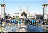 هروله عاشورایی هیئت چهل‌اختران قم