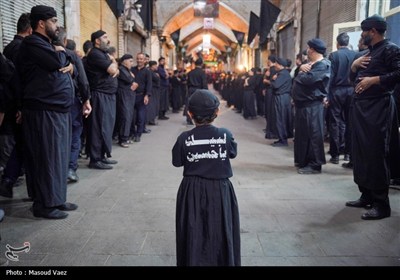 مراسم عزاداری سومین روز شهادت امام حسین (ع) در بازار تبریز