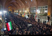 مراسم عزاداری سومین روز شهادت امام حسین (ع) در بازار تبریز