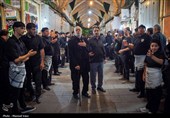 مراسم عزاداری سومین روز شهادت امام حسین (ع) در بازار تبریز