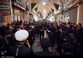 مراسم عزاداری سومین روز شهادت امام حسین (ع) در بازار تبریز