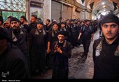 مراسم عزاداری سومین روز شهادت امام حسین (ع) در بازار تبریز