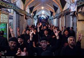مراسم عزاداری سومین روز شهادت امام حسین (ع) در بازار تبریز