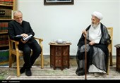 دیدار پزشکیان با آیت‌الله سبحانی
