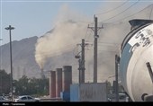 غبار دوباره بر فراز کارخانه سیمان تهران +فیلم