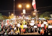 طنین فریادهای مرگ بر آمریکا و مرگ بر اسرائیل در یاسوج