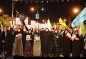 طنین فریادهای مرگ بر آمریکا و مرگ بر اسرائیل در یاسوج