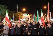 طنین فریادهای مرگ بر آمریکا و مرگ بر اسرائیل در یاسوج