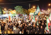 طنین فریادهای مرگ بر آمریکا و مرگ بر اسرائیل در یاسوج