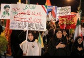 طنین فریادهای مرگ بر آمریکا و مرگ بر اسرائیل در یاسوج