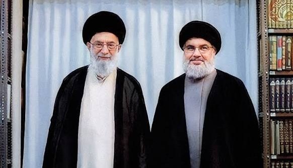 السيد حسن نصر الله , الإمام الخامنئي , آية الله السيد مجتبى الخامنئي , تشييع الامام الخامنئي , قائد الثورة الإسلامية ,
