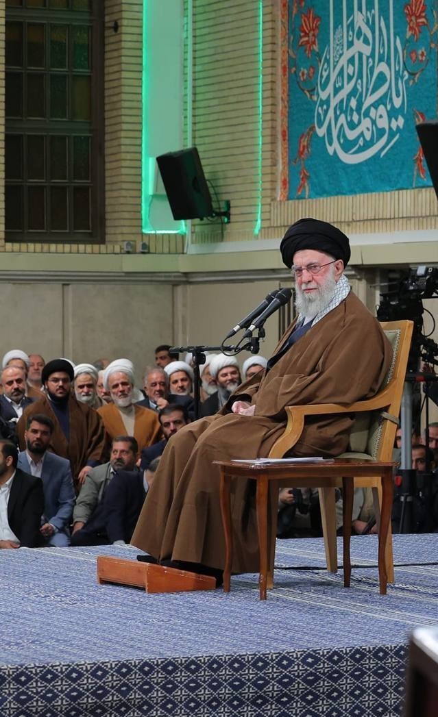 السيد حسن نصر الله , الإمام الخامنئي , آية الله السيد مجتبى الخامنئي , تشييع الامام الخامنئي , قائد الثورة الإسلامية ,