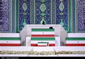 ببینید| ادای احترام حدادعادل و مقامات کشور به پیکر رهبر شهید