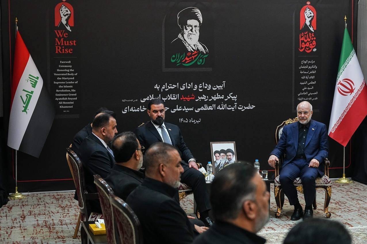 محمدباقر قالیباف , ریاست مجلس شورای اسلامی ایران , تشییع رهبر شهید , تشییع امام شهید , بدرقه آقای شهید ایران , تشییع آیت‌الله‌العظمی سید علی خامنه‌ای , 