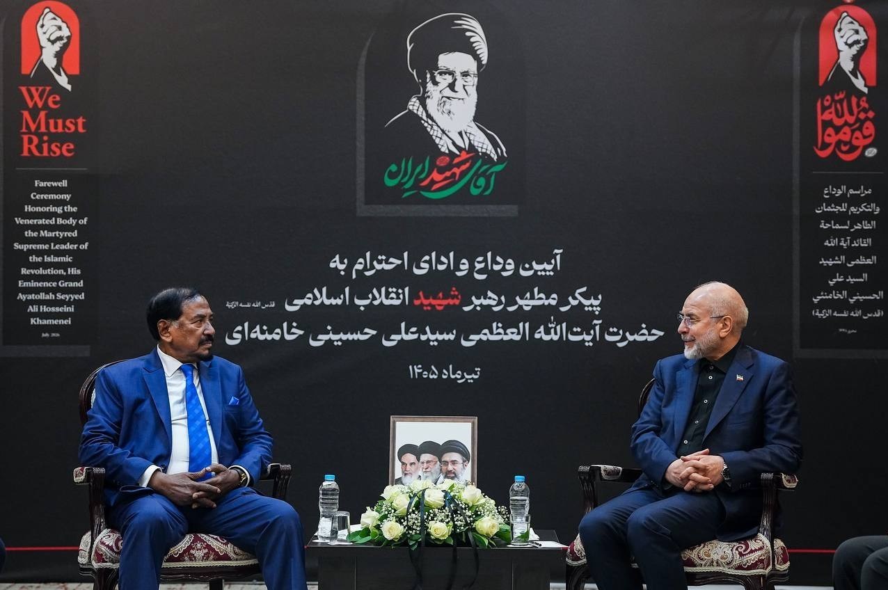 محمدباقر قالیباف , ریاست مجلس شورای اسلامی ایران , تشییع رهبر شهید , تشییع امام شهید , بدرقه آقای شهید ایران , تشییع آیت‌الله‌العظمی سید علی خامنه‌ای , 