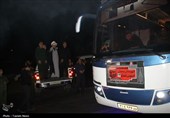 آیین بدرقه زائران سمنانی قائد شهید انقلاب اسلامی