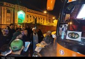 آیین بدرقه زائران سمنانی قائد شهید انقلاب اسلامی