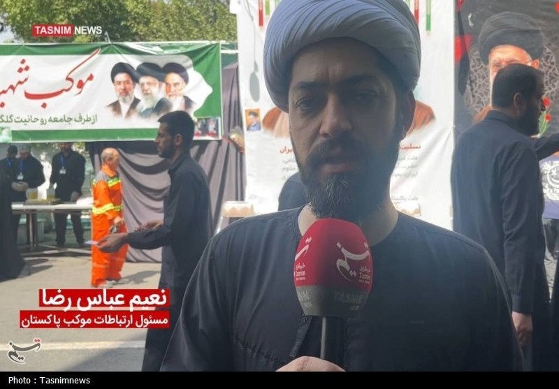 موکب شیعیان پاکستان اطراف مصلی/ راه خامنه‌ای راه امام علی بود
