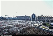 مراسم اقامه نماز بر پیکر امام شهید امت