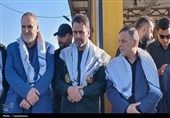 بدرقه زائران زنجانی به مراسم تشییع