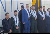 بدرقه زائران زنجانی به مراسم تشییع