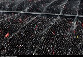 مراسم اقامه نماز بر پیکر امام شهید امت -2