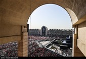مراسم اقامه نماز بر پیکر امام شهید امت -2