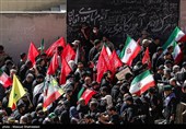مراسم اقامه نماز بر پیکر امام شهید امت -4
