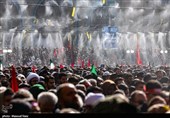 مراسم إقامة الصلاة على جثمان إمام الأمة الشهید