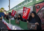 بدرقه زائران مراسم وداع با رهبر شهید انقلاب - شیراز