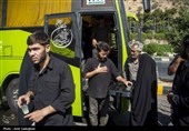 بدرقه زائران مراسم وداع با رهبر شهید انقلاب - شیراز