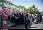 بدرقه زائران مراسم وداع با رهبر شهید انقلاب - شیراز