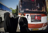 بدرقه زائران مراسم وداع با رهبر شهید انقلاب - شیراز